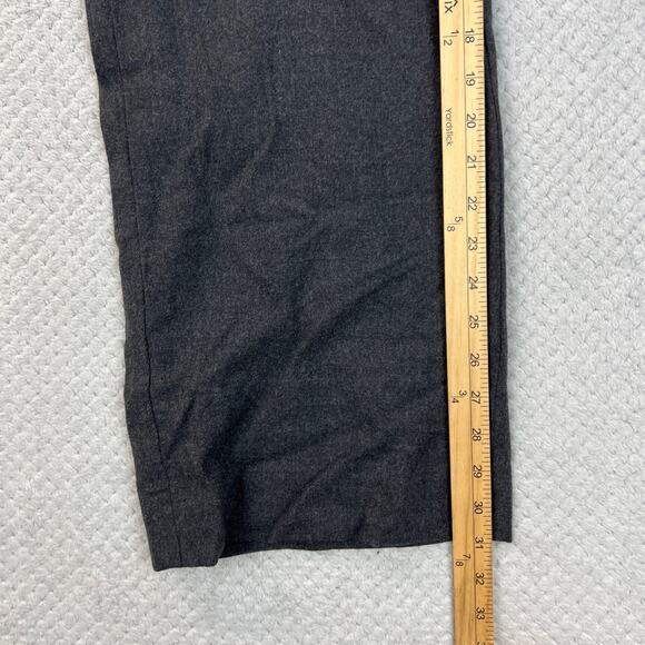 Vince Womens Naval Pants Charcoal Wool Blend Wide Straight Leg Sailor Style Sz 4 - Picture 6 of 14